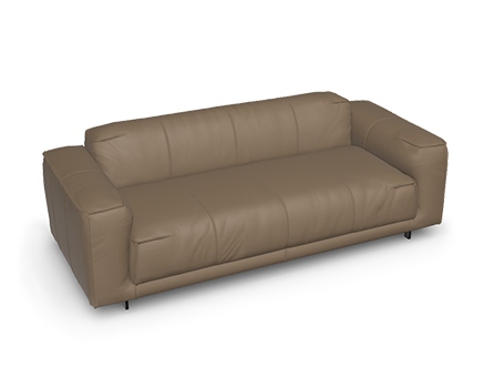 brown leather couch
