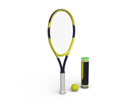 3D & AR Viewer tennis rocket